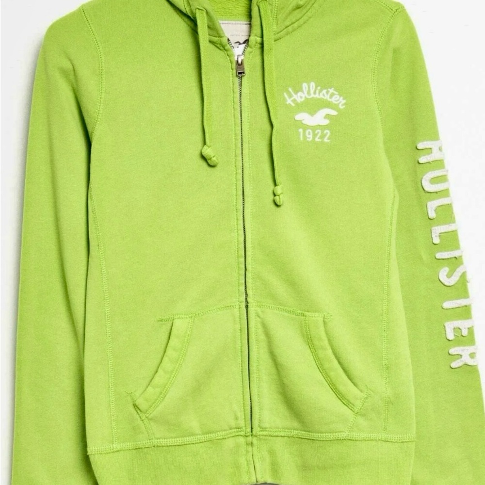 Hollister Womens Medium Green Hoodie Well Loved